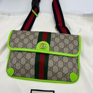 Women's Gucci GG Supreme OPHIDIA belt bag adjustable 80 cm made in Italy